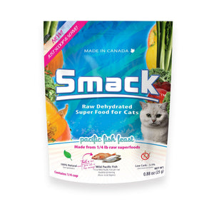 Smack Festin de poisson pacifique Nourriture sèche déshydratée pour chat cru