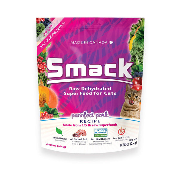 Smack Pet Food Purrfect Pork Dehydrated Cat Food