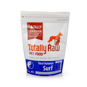 Totally Raw Pet Food Dîner totalement moulu équilibré « Surf » congelé pour chiens