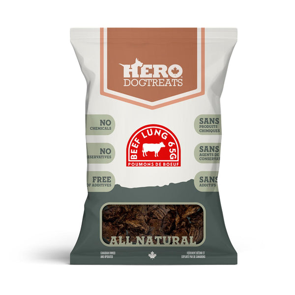 Gâteries HeroDogTreats Poumon de boeuf pour chien