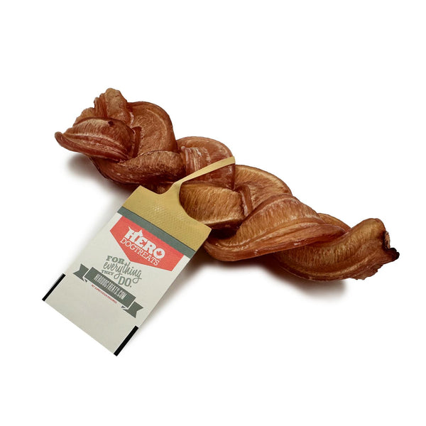 Gâteries pour chiens HeroDogTreats Braided Bully Stick