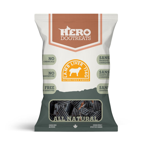 Gâteries pour chiens HeroDogTreats au foie d'agneau