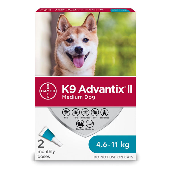 K9 Advantix II Flea Protection for Medium Dogs 4.6-11-kg