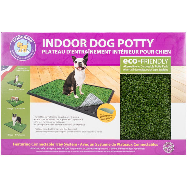 PoochPad Classic Plus Toilette d'intérieur en gazon pour chien