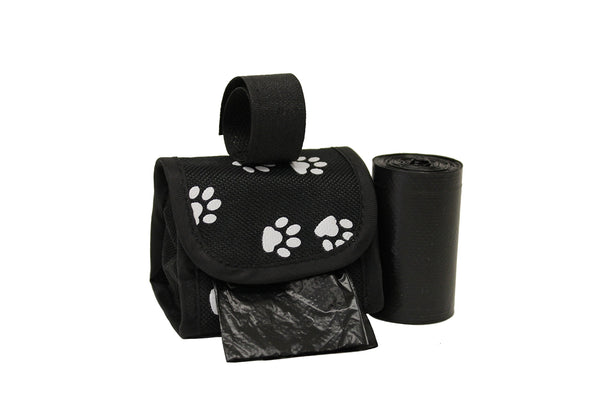 Five Star Pet Purse Waste Bag Dispenser for Pets, Black Paw