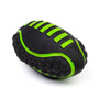 Bud'z Latex Futuristic Football Ball Squeaker Dog Toy, Green, 16-cm