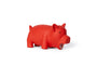 Bud'z Latex Pig Squeaker Dog Toy, Red, 15-cm