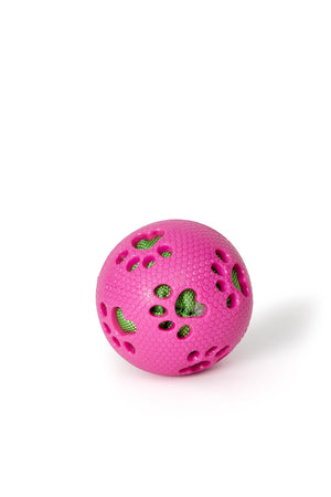 Bud'z Rubber Ball Dog Toy, Pink