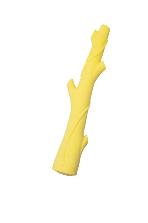 Bud'z Rubber Foam Branch Dog Toy, Yellow