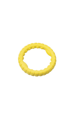 Bud'z Rubber Ring Foam Dog Toy, Yellow