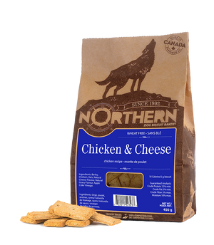 Gâteries pour chiens Northern Biscuit au poulet et au fromage