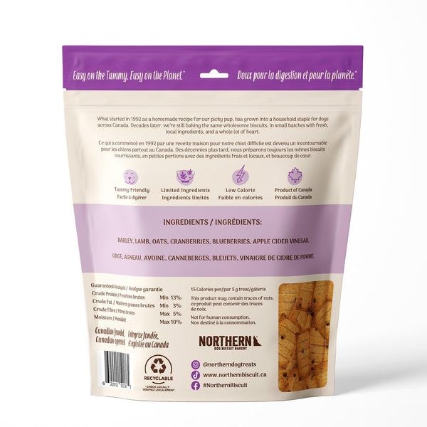 Gâteries pour chiens Northern Biscuit Agneau Baies
