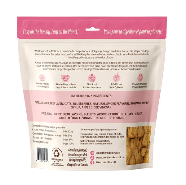 Gâteries pour chiens Northern Biscuit Mini Mix Bacon canadien et Liverlicious