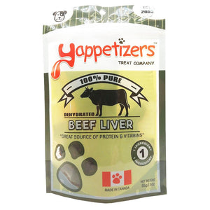 Yappetizers Beef Liver Dehydrated Dog Treats