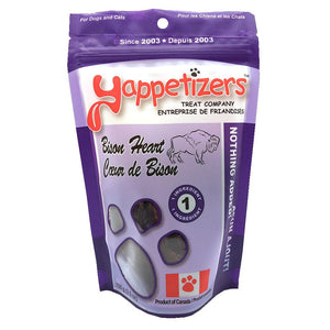 Yappetizers Bison Heart Dog & Cat Treats