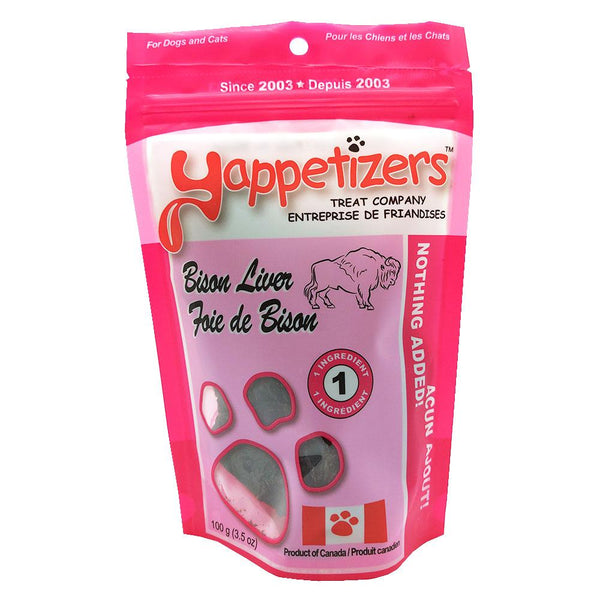 Yappetizers Bison Liver Dog & Cat Treats