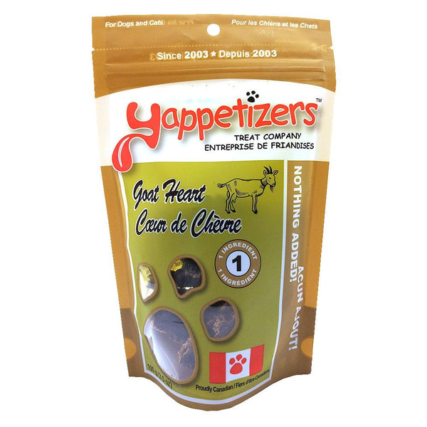 Yappetizers Goat Heart Dog & Cat Treats
