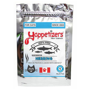 Yappetizers Friandises déshydratées pour chats au hareng, 20-grammes