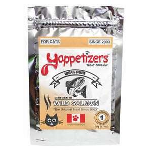 Yappetizers Friandises déshydratées pour chats au saumon sauvage, 20-grammes