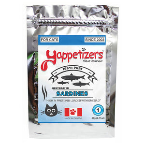 Yappetizers Friandises déshydratées pour chats aux sardines, 20-grammes