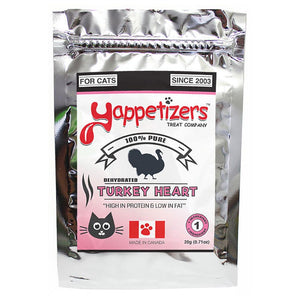 Yappetizers Friandises déshydratées pour chats au cœur de dinde, 20-grammes