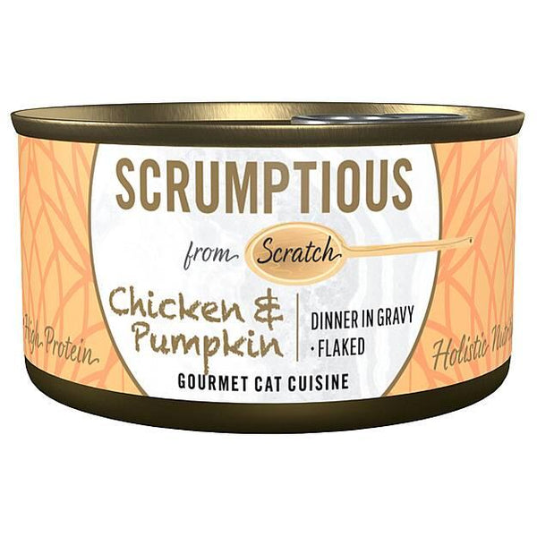 Scrumptious From Scratch Chicken & Pumpkin Wet Cat Food Can