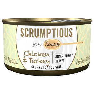 Scrumptious From Scratch Chicken & Turkey Wet Cat Food Can