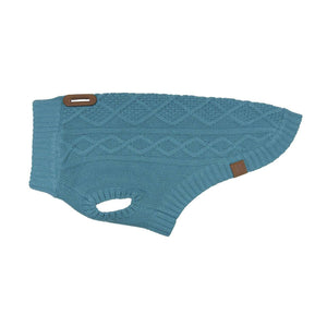 RC Pets Cable Dog Sweater, Teal