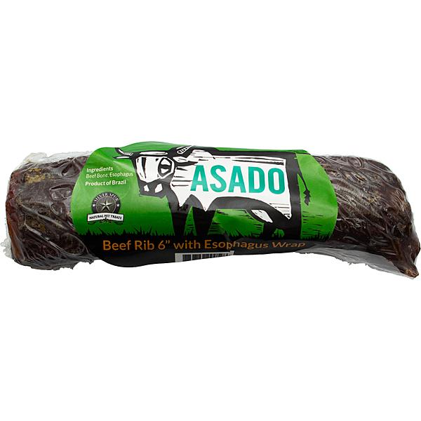 Silver Spur Asado Esophagus Wrapped Beef Ribs Dog Treats