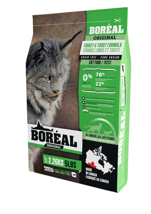 Boreal Original, All Breeds, Turkey and Trout Formula Dry Cat Food