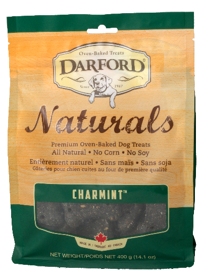 Darford Naturals Gâteries Pour Chien Charmint, Menthe & Charbon, 400-gram