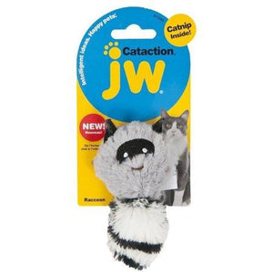 JW Pet Jouet en peluche mouffette à herbe à chat, gris