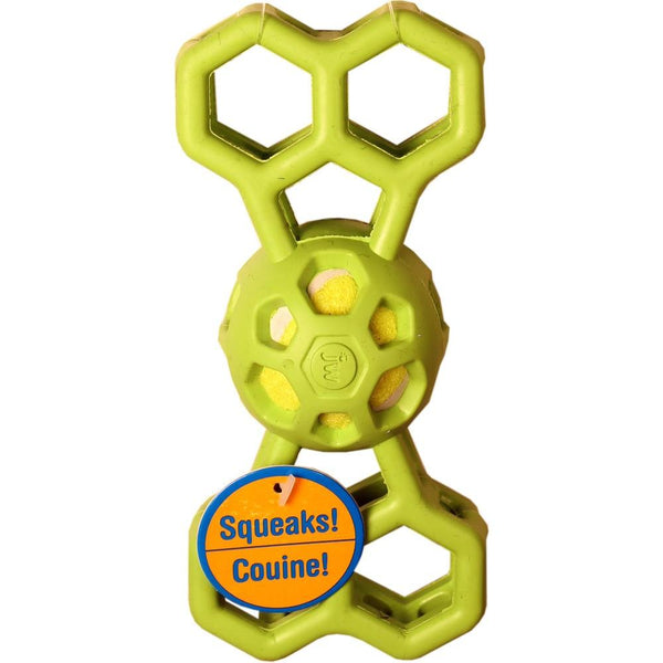 JW Pet Hol-ee Bone with Squeaker Dog Toy, Color Varies