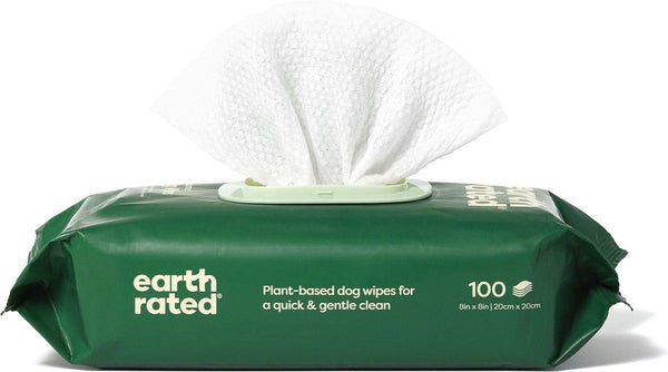 Earth Rated Unscented Plant-Based Dog Wipes