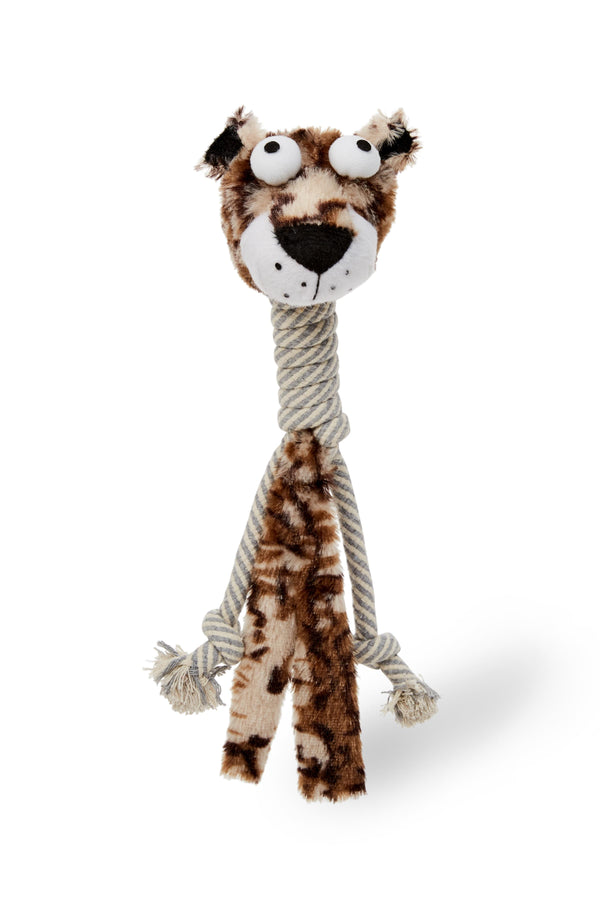 Bud'z Long Neck Jaguar Cotton Plush Dog Toy, 39-cm