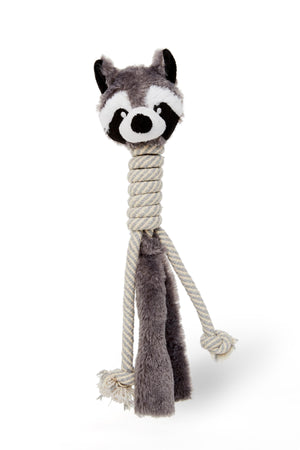 Bud'z Long Neck Racoon Cotton Plush Dog Toy, 40-cm