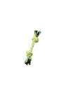 Bud'z Rope with 2 Knots Dog Toy, Green/Yellow