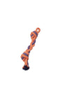 Bud'Z Jouet De Corde Pour Chien, Tressé Avec 2 Noeuds Orange Et Mauve