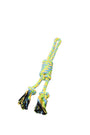 Bud'Z Jouet De Corde Pour Chien, Double Avec Boucle Et Noeuds Coulant Vert Et Jaune