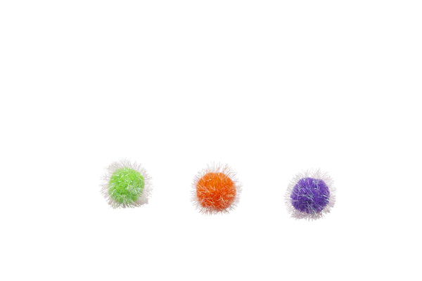 Bud'z Coloured Pompoms Cat Toy