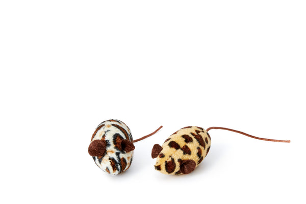 Bud'z Mouse Cat Toy, White/Beige