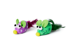Bud'z Mouse Cat Toy, Assorted Colors
