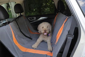 Bud'Z Housse De Protection Pour Sièges D'Auto, Gris Et Orange