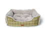 Bud'z Cuddler Dog Bed, Green/Gray