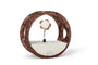 Bud'z Brown Fleece Ring of Teasing Cat Scratcher, 27 x 15 x 27-cm