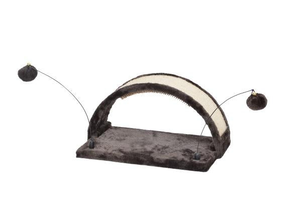 Bud'z Denali Massage Scratch & Play Bow Cat Scratcher, Brown, 38 x 25 x 20-cm