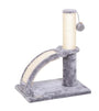 Bud'z Logan with Massage Bow Cat Scratching Post, Grey, 35 x 25 x 43-cm