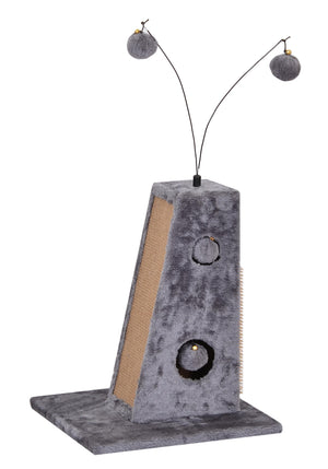 Bud'z Elias Play & Scratch Station Cat Scratcher, Grey, 35 x 35 x 41.5-cm