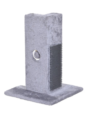 Bud'z Poki Play Station Corner Protector Cat Scratcher, Grey, 30 x 30 x 41.5-cm