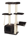 Bud'z Olympe with Hammock, Condo & Rope Cat Tree, Brown, 58 x 38 x 140-cm